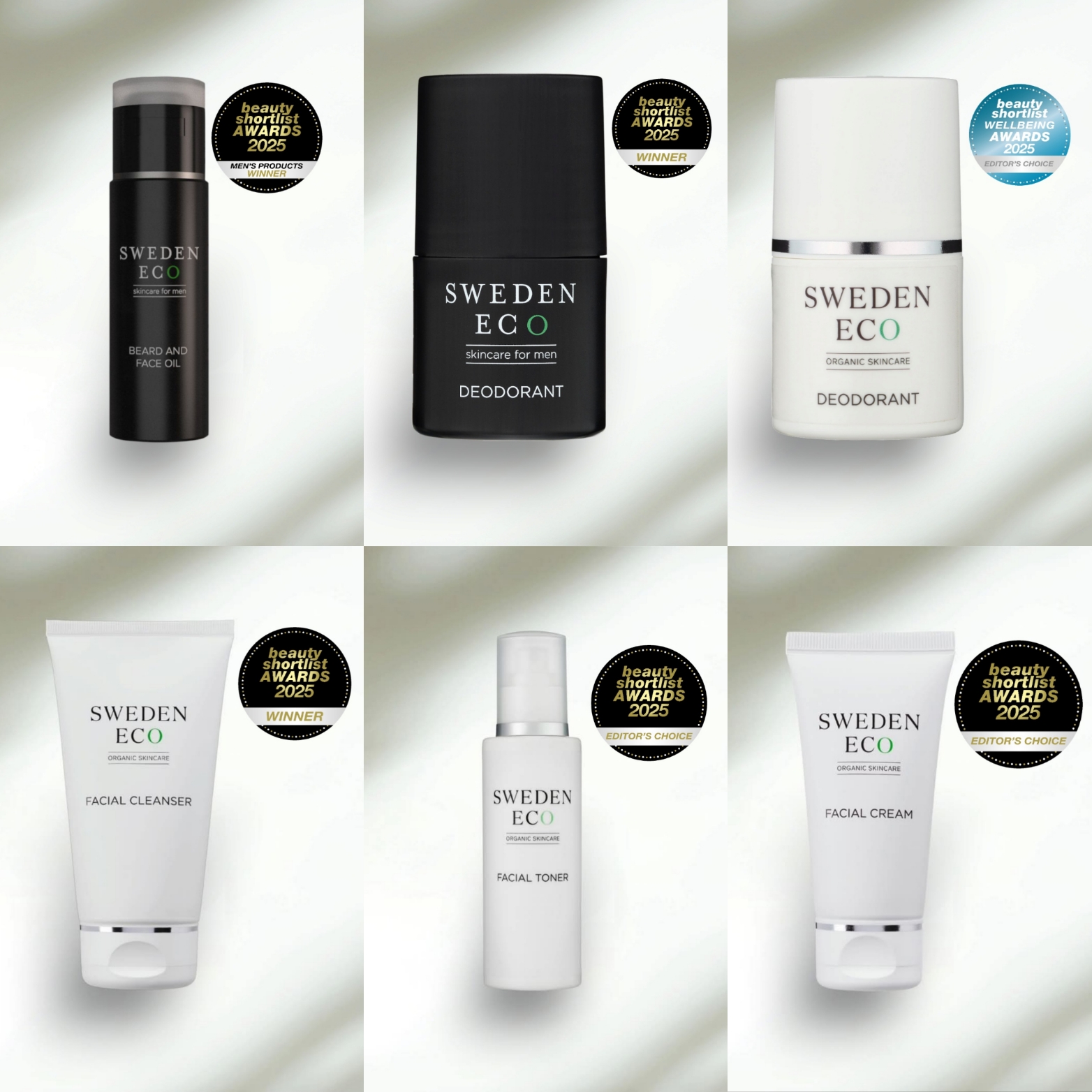 Sweden Eco vinner 7 priser i The Beauty Short List Awards 2025